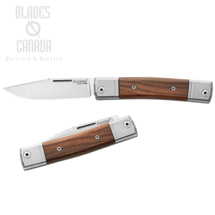 Lion Steel BM1 ST BestMAN Slipjoint Single Clip Folding Knife, M390, Santos Wood, BM1 ST